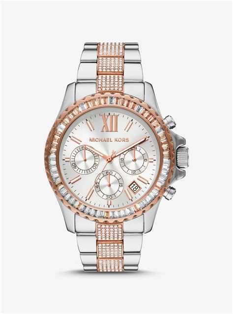 michael kors women's two tone watches|Michael Kors everest chronograph.